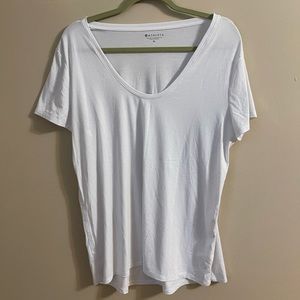 Athleta size XL white t shirt